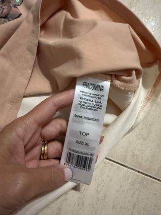 Camiseta beige Fracomina serpiente