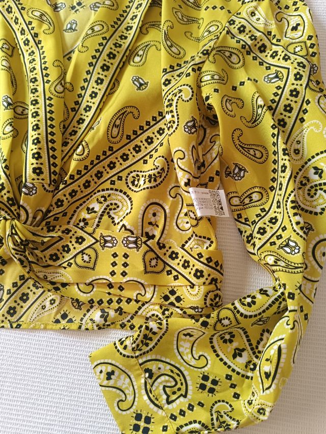 Blusa Zara Amarilla - Talla S