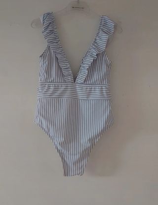 Costume intero blu bianco taglia M brand Alice 10€