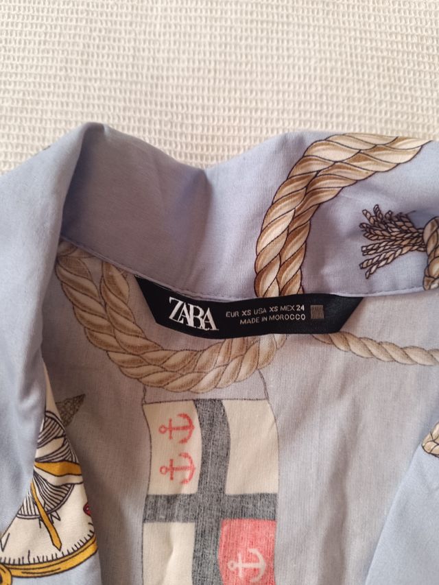 Blusa Zara XS - Azul Marino