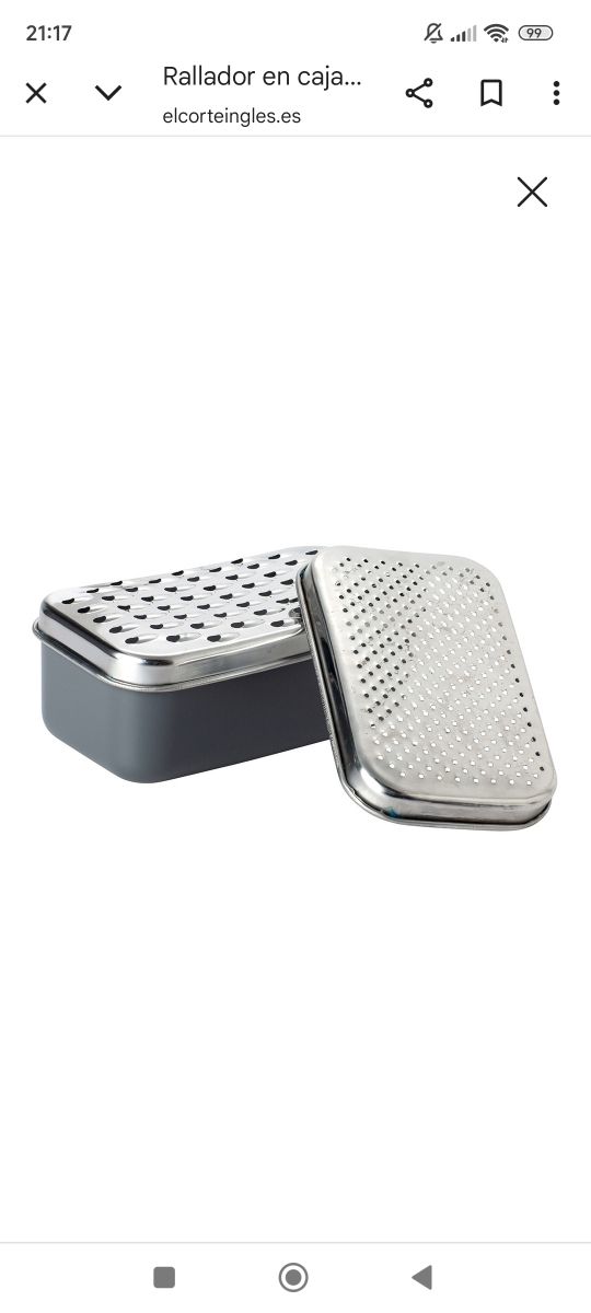 Rallador El Corte Inglés - Gris