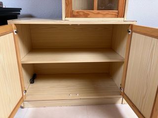 Muebles  madera-cristal