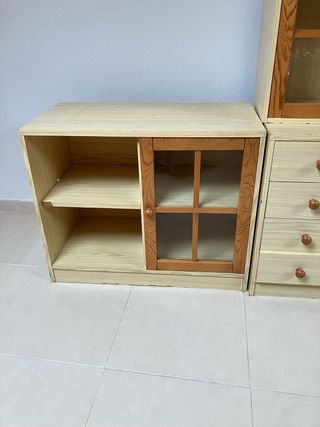 Muebles  madera-cristal