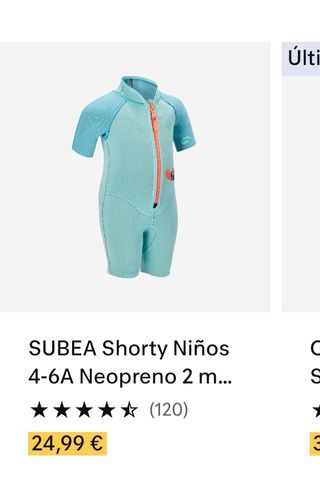 Neopreno Subea niño 4-6 años