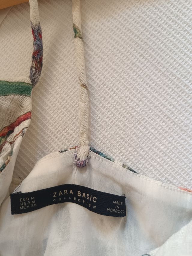 Top Zara flores multicolor