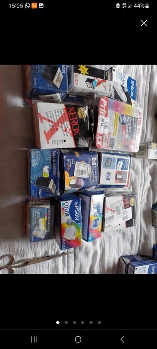 Cartuchos tinta Epson, Xerox, HP 15