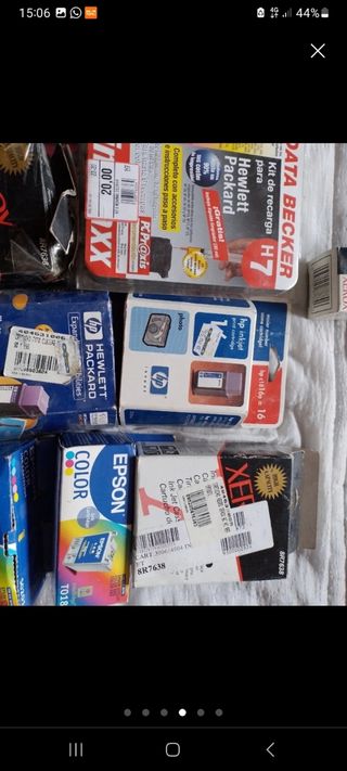 Cartuchos tinta Epson, Xerox, HP 15