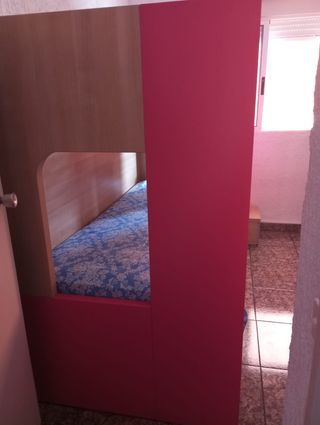 Litera juvenil rosa - cama nido