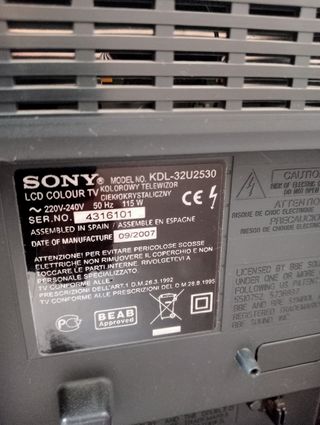 TV Sony Bravia - Negro