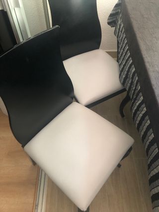 Muebles salón - Negro y plata