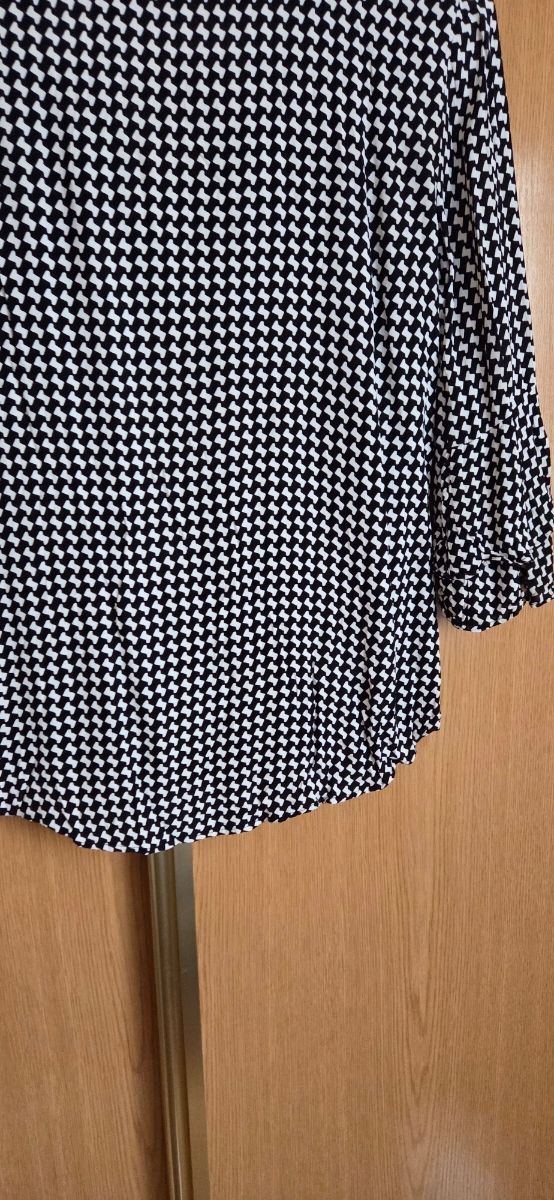 Blusa Zara S - Blanco y Negro