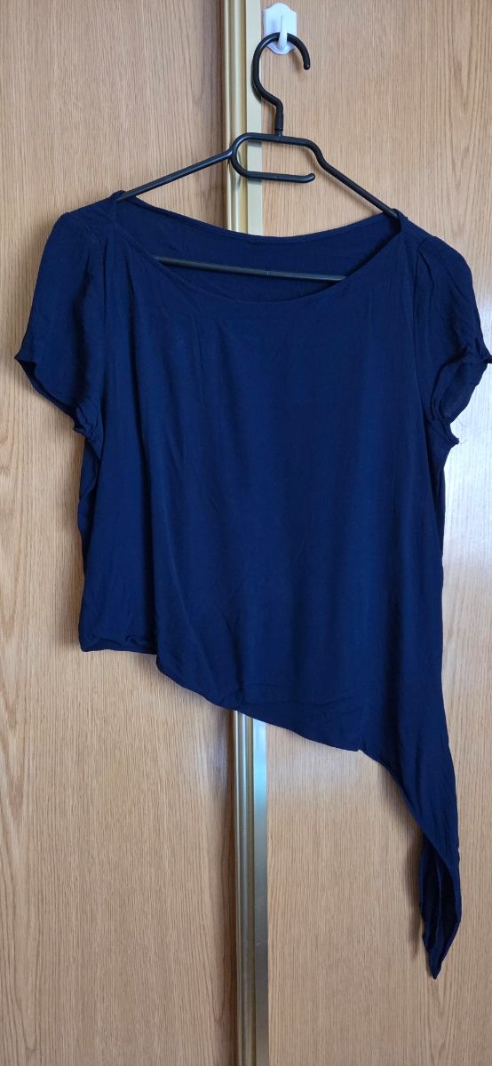 Blusa azul manga corta talla S