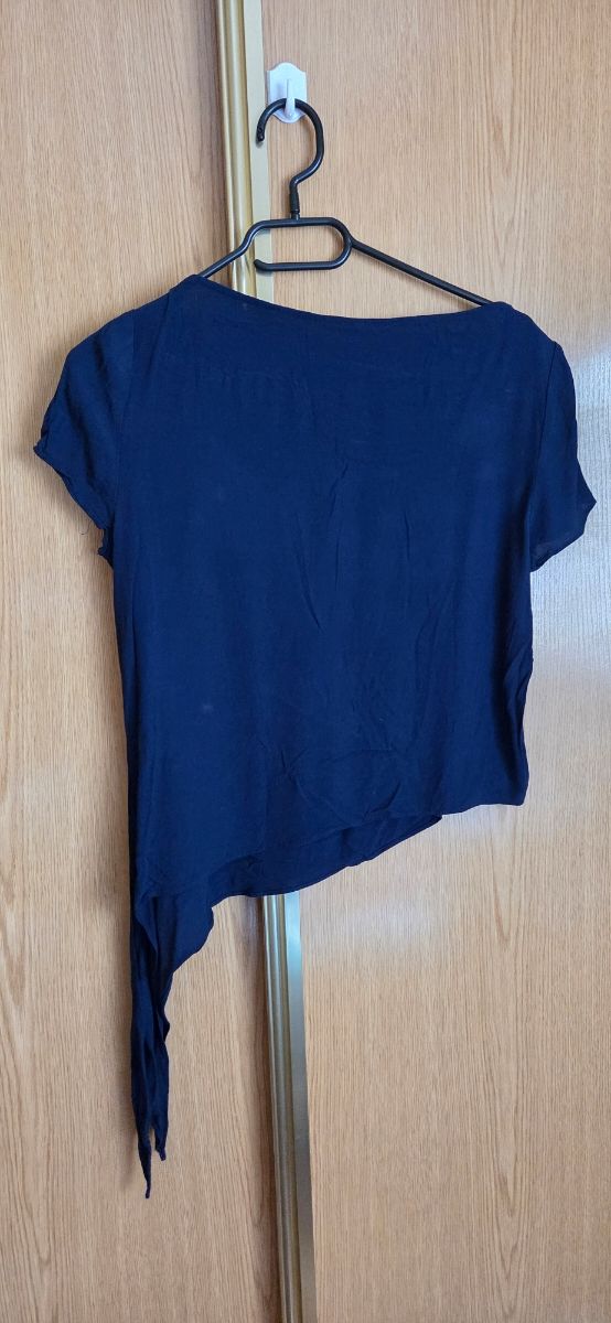 Blusa azul manga corta talla S