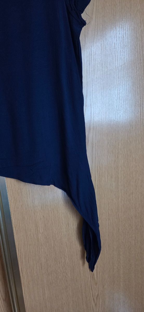 Blusa azul manga corta talla S