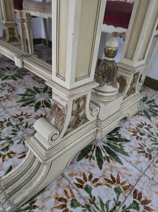 Mesa Comedor Madera Blanca - Estilo Clásico