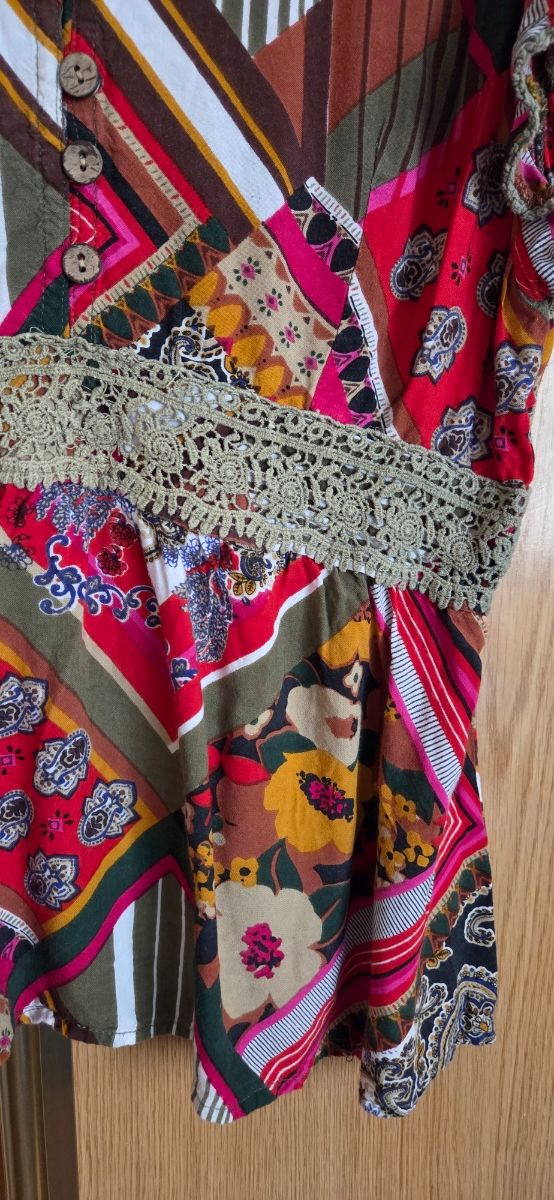 Blusa Natura multicolor talla L