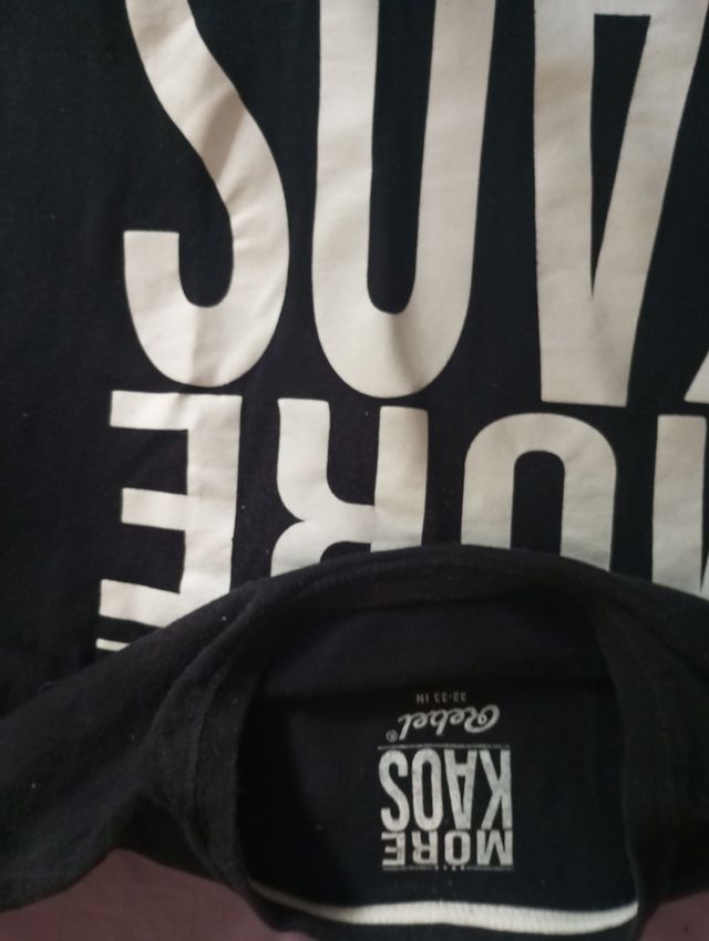 Camiseta More Kaos - Negra - Talla XL