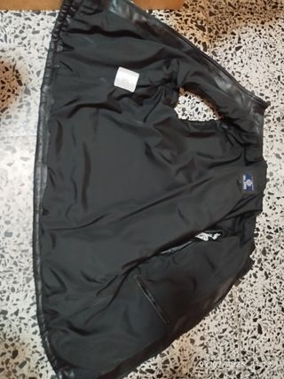 Chaleco acolchado para hombre de cuero 