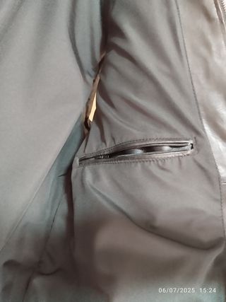 Chaleco acolchado para hombre de cuero 