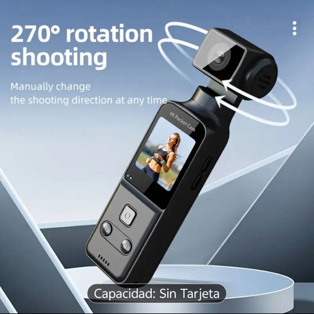 Cámara Bolsillo 4K - Ligera Portátil