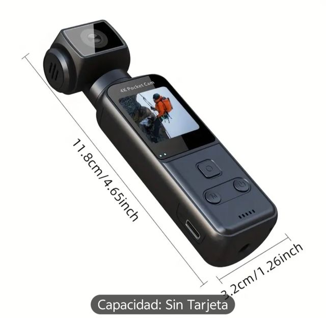 Cámara Bolsillo 4K - Ligera Portátil