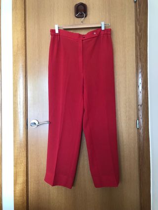 Pantalones Rojos Mujer XL