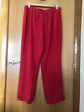 Pantalones Rojos Mujer XL