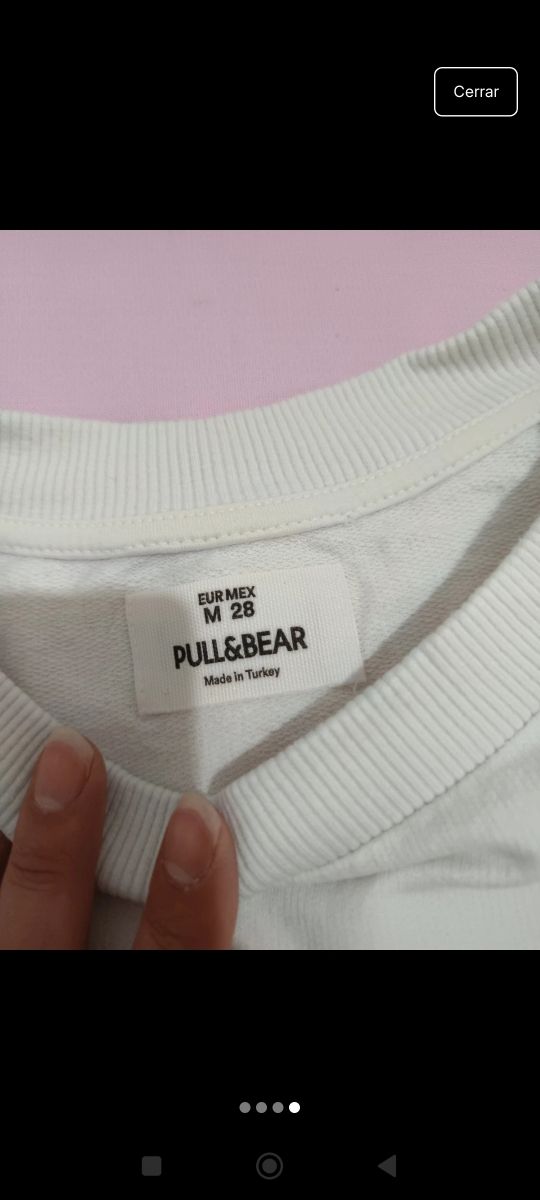 Sudadera blanca Pull&Bear Best Love
