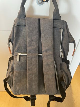 Mochila bebé gris - Bolso cambiador