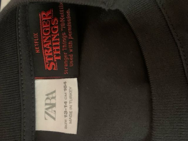 Sudadera Stranger Things Zara