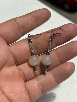 Pendientes Plata de ley 925 • Cuarzo Rutilado