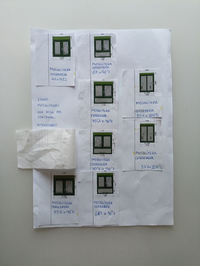 Mosquitera color VERDE- Varias medidas.