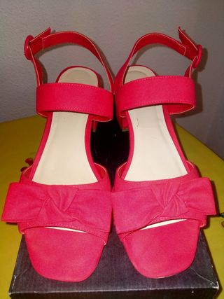 Sandalias rojas Cedosce - Talla 40