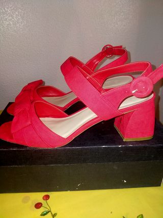 Sandalias rojas Cedosce - Talla 40