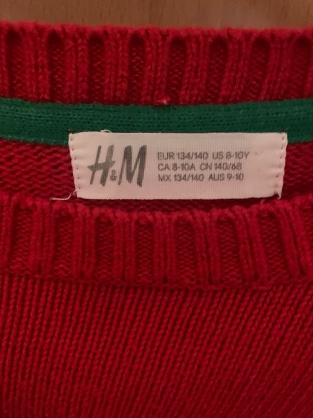 Jersey Navidad Niño H&M - Rojo