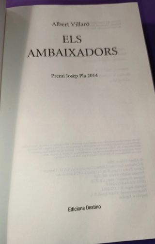 Els ambaixadors: Premi Josep Pla 2014
