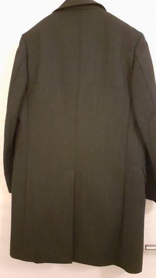 Cappotto lana uomo nero