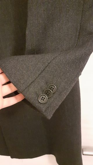 Cappotto lana uomo nero