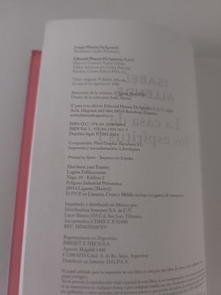 Dos tomos. La casa de los espíritus I y II