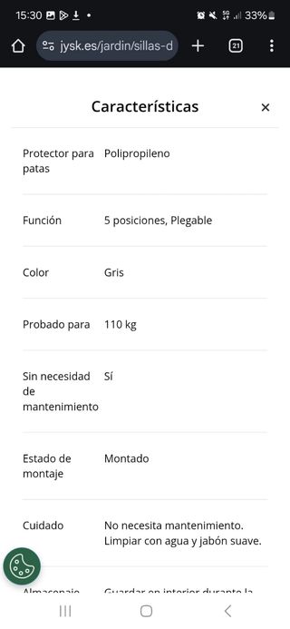 Se venden 2 sillas de  camping plegables negras