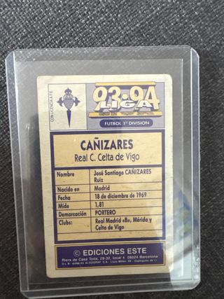 Cromo Cañizares Celta 93-94