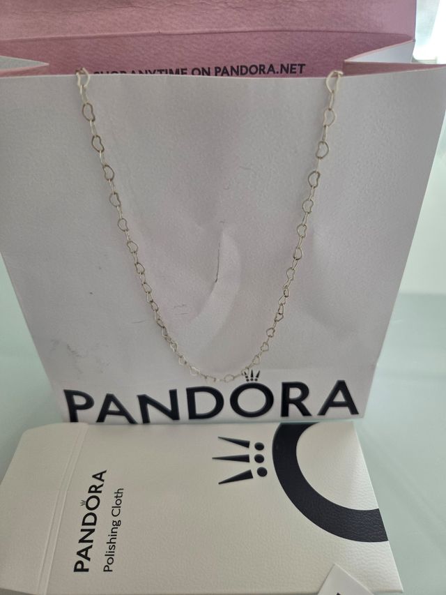 Collana Pandora cuori Argento