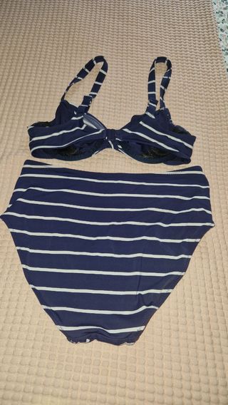 Bikini rayas azul-blanco