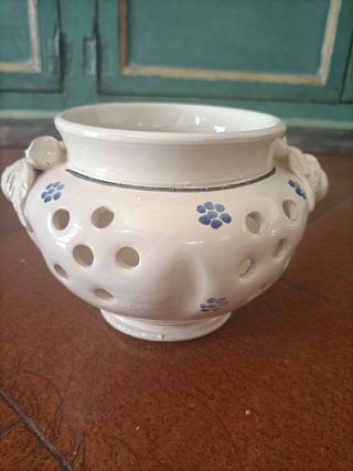 Porta Aglio in Ceramica.F.lli Monteforte Grottagli