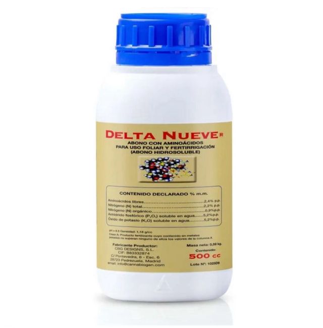 CBG Delta Nueve Fertilizante de floración (500ml)