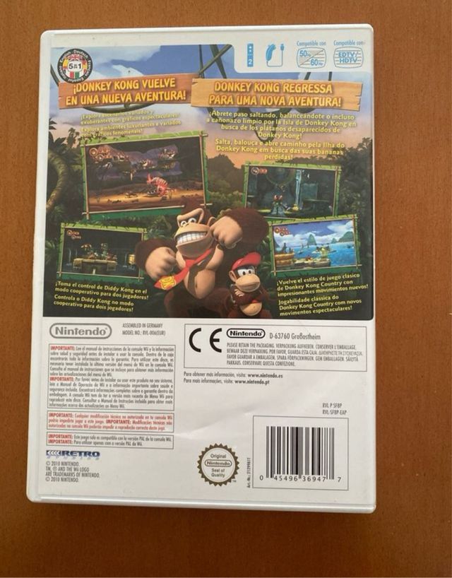 Juego Donkey Kong Country Returns - Wii