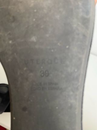 Sandálias Uterqüe pretas - Salto plataforma