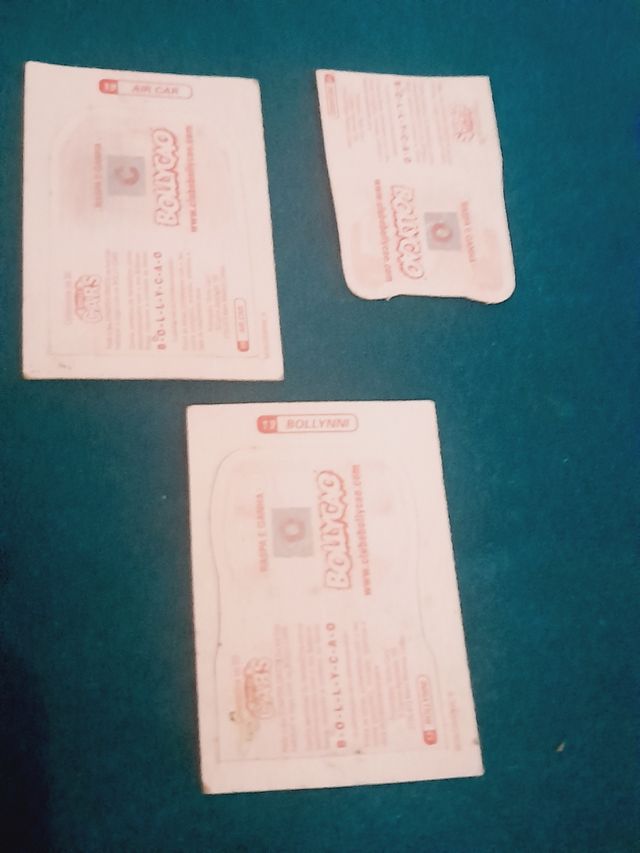 3 Cromos Bollycao BollyCars