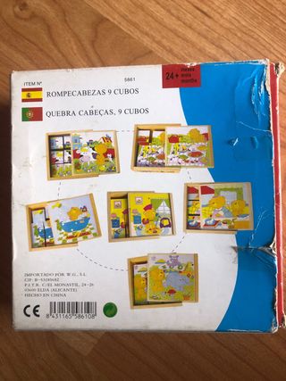 Rompecabezas 9 cubos - Niños +24 meses
