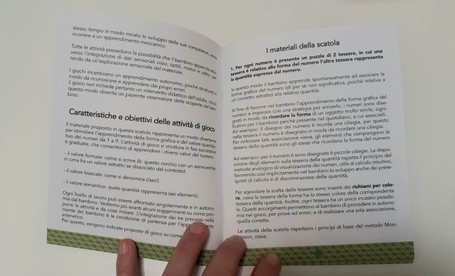 Montessori: La mia prima scatola dei Numeri